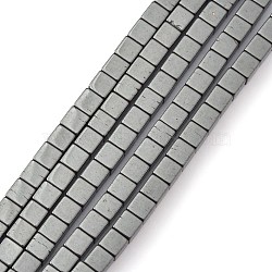 AB non-magnetic Synthetic Hematite Beads, Cube, Black, AB non-magnetic(Z0RMD014)
