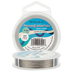 Tiger Tail Wire,Nylon-coated 304 Stainless Steel,Light Grey,0.38mm,about 240 Feet(80 yards)/strand(TWIR-BC0001-02B)