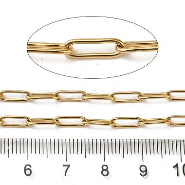 Ion Plating(IP) 304 Stainless Steel Oval Link Chains(CHS-Q006-20G)-2