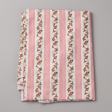 Flower Pattern Cotton Fabric(DIY-WH0504-936)-1