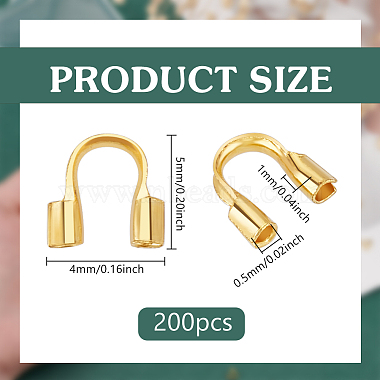 Elite 200Pcs Brass Wire Guardian and Protectors(KK-PH0010-71)-2