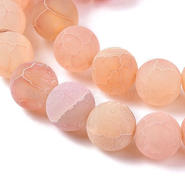 Chapelets de perle en agate naturelle patinée(G-L534-07-10mm)-2