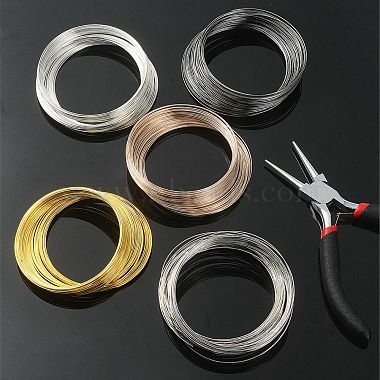 300 Circles 5 Colors Steel Memory Wire(TWIR-YW0001-03)-4