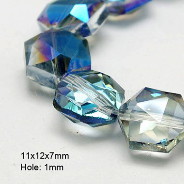 Perles en verre electroplate(EGLA-D022-11)-1