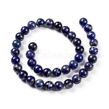Lapis lazuli naturelles perles rondes brins(X-G-I181-09-10mm)-4
