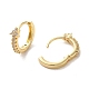 Rack Plating Brass Micro Pave Cubic Zirconia Hoop Earrings(EJEW-A031-22G)-2