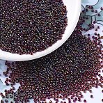 MIYUKI Round Rocailles Beads, Japanese Seed Beads, 11/0, (RR367) Garnet Lined Ruby AB, 11/0, 2x1.3mm, Hole: 0.8mm, about 1111pcs/10g(X-SEED-G007-RR0367)
