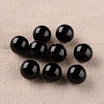 Natural Dyed & Heated Black Onyx Round Ball Beads, Gemstone Sphere, No Hole/Undrilled, 16mm(G-I170-16mm-11)