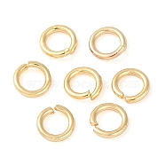 Brass Jump Rings, Open Jump Rings, Real 18K Gold Plated, 4x0.7mm, Inner Diameter: 2.5mm, about: 2200pcs/100g(KK-N254-45A-G)