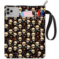 Cloth Book Cover, Notebook Wraps, Rectangle, Skull, 280x220mm(OFST-WH0010-451)