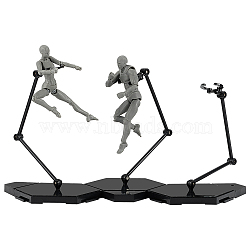 Plastic Doll Support for Models, Toys, Action Figures, Black, 12x13.5x31cm.(ODIS-WH0061-24B)