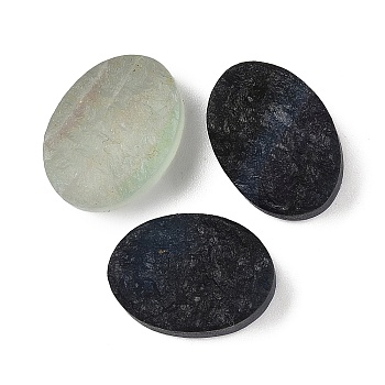 Natural Fluorite Cabochons, Oval, 18x13x8.5~10.5mm