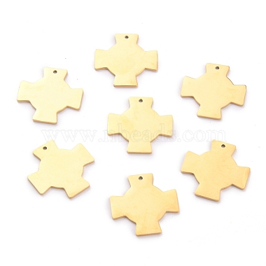 Golden Cross 304 Stainless Steel Pendants