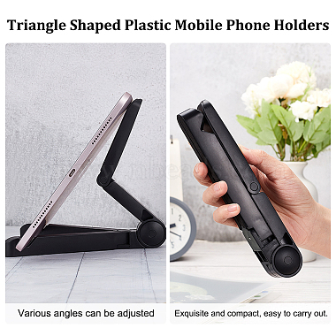 Пластиковые держатели для мобильных телефонов треугольной формы(AJEW-WH0299-87B)-3