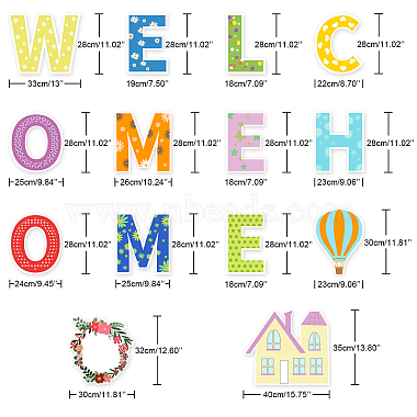 Plastic Yard Signs Display Decorations(DIY-WH0248-027)-2