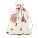 Christmas Theme Cotton Fabric Cloth Bag(X-ABAG-H104-B19)-1