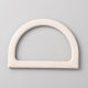 D Shaped Plastic Imitation Wood Bag Handles(FIND-WH0111-301A)-1