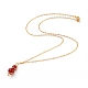 Natural Gemstone Pendant Necklace & Dangle Earrings Jewelry Sets(SJEW-JS01060)-3
