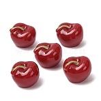 Resin Cherry Ornaments, Micro Landscape Accessories, Pretending Prop Decorations, Dark Red, 10x12x10.5mm(RE-B004-02)