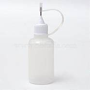 Plastic Glue Bottles, Clear, 87x30mm, Capacity: 30ml(1.01 fl. oz)(DIY-R067-23)