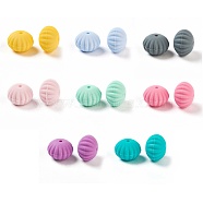 Food Grade Eco-Friendly Silicone Beads, Chewing Beads For Teethers, DIY Nursing Necklaces Making, Rondelle, Mixed Color, 18x13.5mm, Hole: 1.5mm(X-SIL-Q015-M)