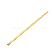Brass Stick, Round, Golden, 30x0.8cm(KK-WH0034-77G)