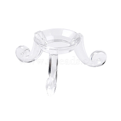 Acrylic Crystal Ball Holders, Clear, Tray: 11mm, 42x45x20mm(OACR-R010-01B)