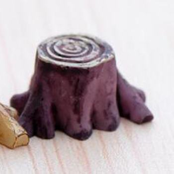 Mini Resin Stumps, Dollhouse Garden Decorations, Old Lace, 20x17x10mm