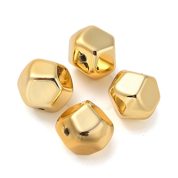 CCB Plastic Beads, Polygon, Golden, 17x16x16mm, Hole: 3mm
