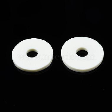 Flat Round Eco-Friendly Handmade Polymer Clay Beads(CLAY-R067-12mm-21)-6