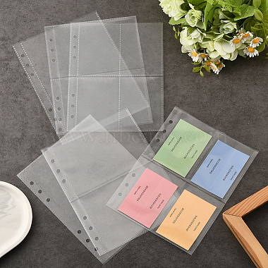 30個 3 スタイルのプラスチック製インサート フォトアルバム詰め替え用コア カード バインダー ページ(FIND-SP0004-57B)-5