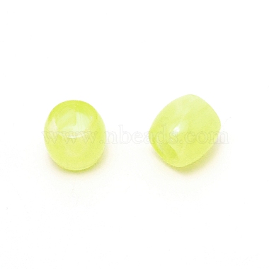 Champagne Gold Barrel Resin Beads