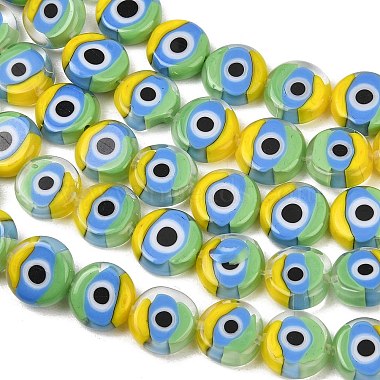 Handmade Evil Eye Lampwork Beads(LAMP-C028-01A-02)-4