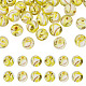 30&nbsp;pi&egrave;ces de perles de sable dor&eacute; faites &agrave; la main(LAMP-TA0002-37E)-1