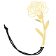 закладки-цветы из латуни с кисточкой(OFST-WH0005-01)-1