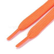 Polyester Cords, Shoelace, Drawstring, Orange Red, 9mm, about 120cm/strand(OCOR-WH0052-10F)