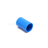 Plastic Vortex Bottle Connector, Column, for Scientific Experiment, Dodger Blue, 47x32mm(AJEW-WH0029-86A)