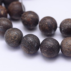 Natural Bronzite Beads Strands, Frosted, Round, 12mm, Hole: 1mm, about 32pcs/strand, 15.5 inch(G-D745-12mm)