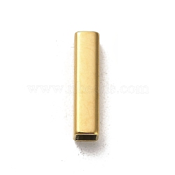 304 Stainless Steel Beads, Rectangle, Golden, 15x5x5mm, Hole: 3.8x3.8mm(STAS-Q316-05H-G)
