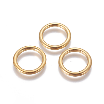 304 Stainless Steel Linking Rings, Ring, Golden, 19.4x2.3mm