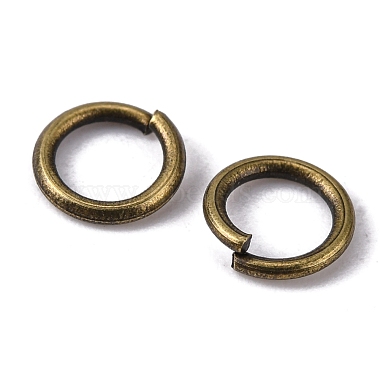 Brass Round Open Jump Rings for Jewelry DIY(X-JRC7MM-AB)-3