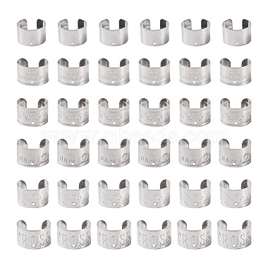 36Pcs 6 Style 304 Stainless Steel Cuff Earring Findings(STAS-KS0001-18)-2