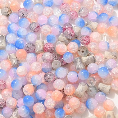 Mixed Color Round Glass Beads