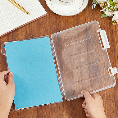 Transparent Plastic Packaging Boxes with Hinged Lid(AJEW-WH20060-90B)-3