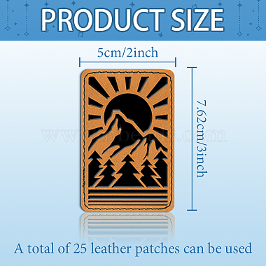 Imitation Leather Clothing Label Tags(AJEW-WH0509-001)-2