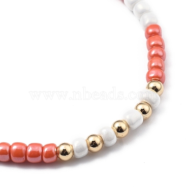 Bracelets réglables de perles tressées avec cordon en nylon(BJEW-JB05480-04)-2