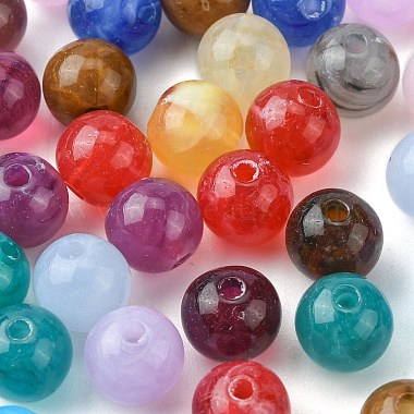 Round Imitation Gemstone Acrylic Beads(X-OACR-R029-8mm-M)-2