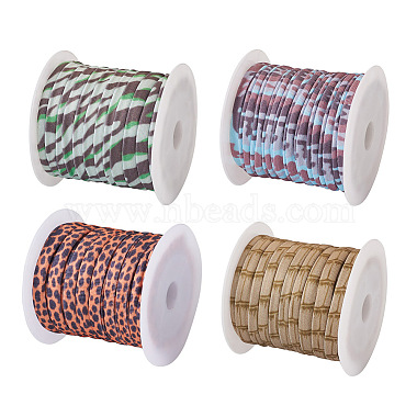 4 Colors Flat Polyester Elastic Cord(EC-TA0001-03B)-2