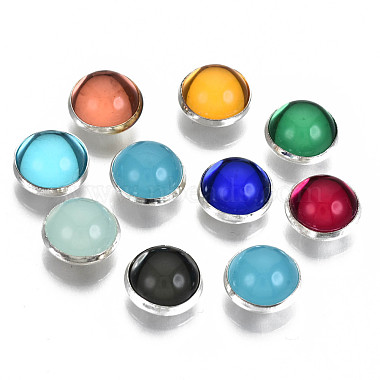 4-Hole Translucent Acrylic Sewing Buttons(BUTT-T008-10mm-M-S)-2
