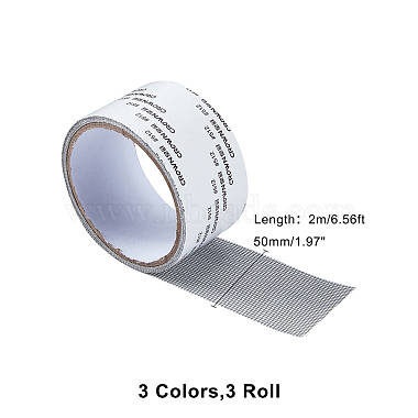 SUPERFINDINGS 3 Roll 3 Color Polyurethane(PU) Window Screen Repair Stickers(TOOL-FH0001-27)-4